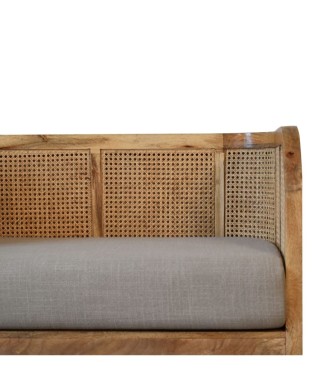 Canapé Larissa en lin couleur boue