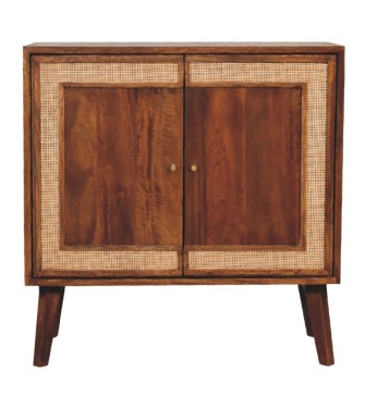Armoire en finition châtaigne sculpté