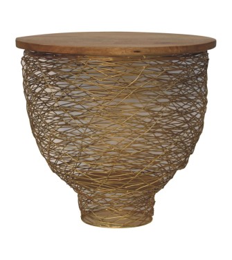 Netted Metal Side Table