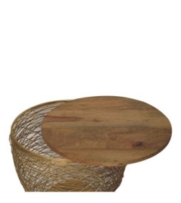Netted Metal Side Table