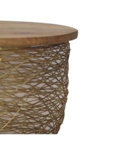 Netted Metal Side Table