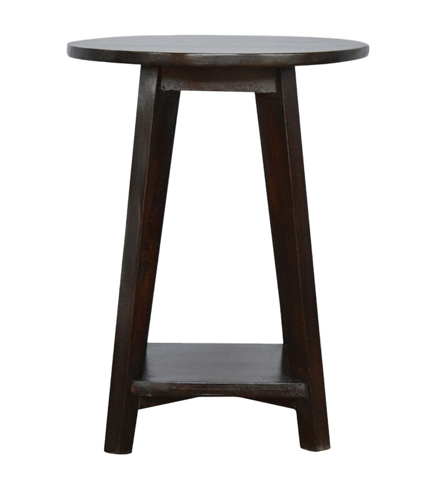 Tabouret de bar finition noyer sous châssis