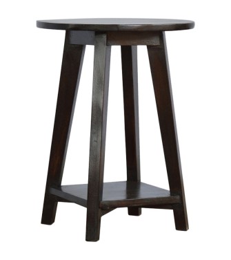 Tabouret de bar finition noyer sous châssis