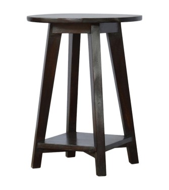 Tabouret de bar finition noyer sous châssis
