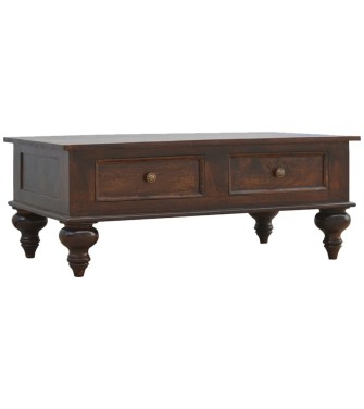 Turned 4 Drawer Coffee Table
