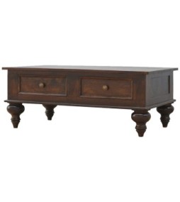 Turned 4 Drawer Coffee Table