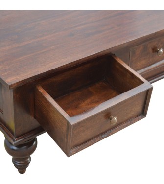 Turned 4 Drawer Coffee Table