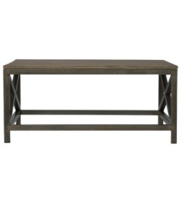 Industrial Cross Metal Oatmeal Coffee Table