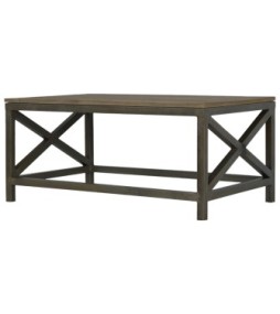 Industrial Cross Metal Oatmeal Coffee Table
