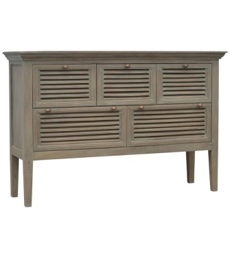Buffet à 5 volets gris délavé