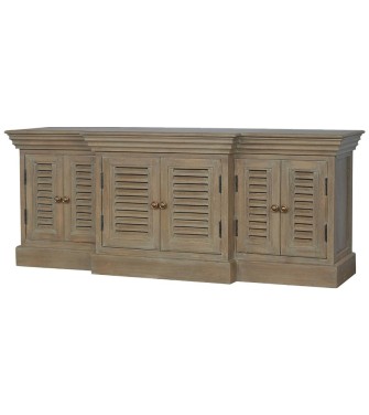 Grey Wash Shutter TV Cabinet