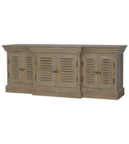 Grey Wash Shutter TV Cabinet