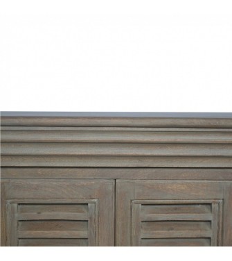 Grey Wash Shutter TV Cabinet