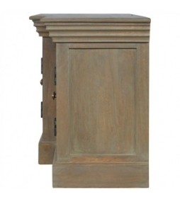 Grey Wash Shutter TV Cabinet