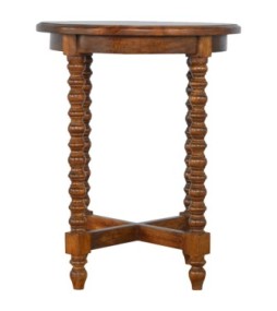 Mango Wood Small Round Tea Table