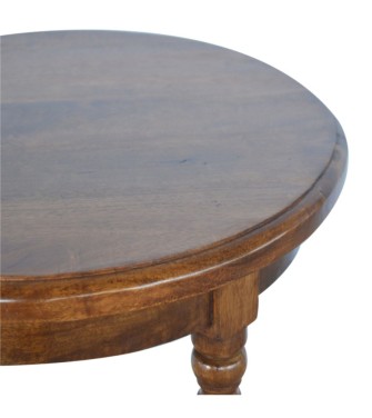 Mango Wood Small Round Tea Table