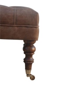 Buffalo Leather Ottoman