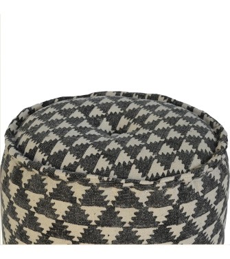 Jute Durrie Round Footstool