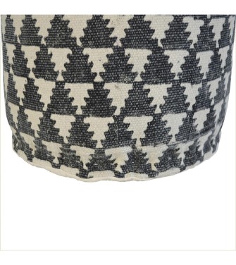 Jute Durrie Round Footstool