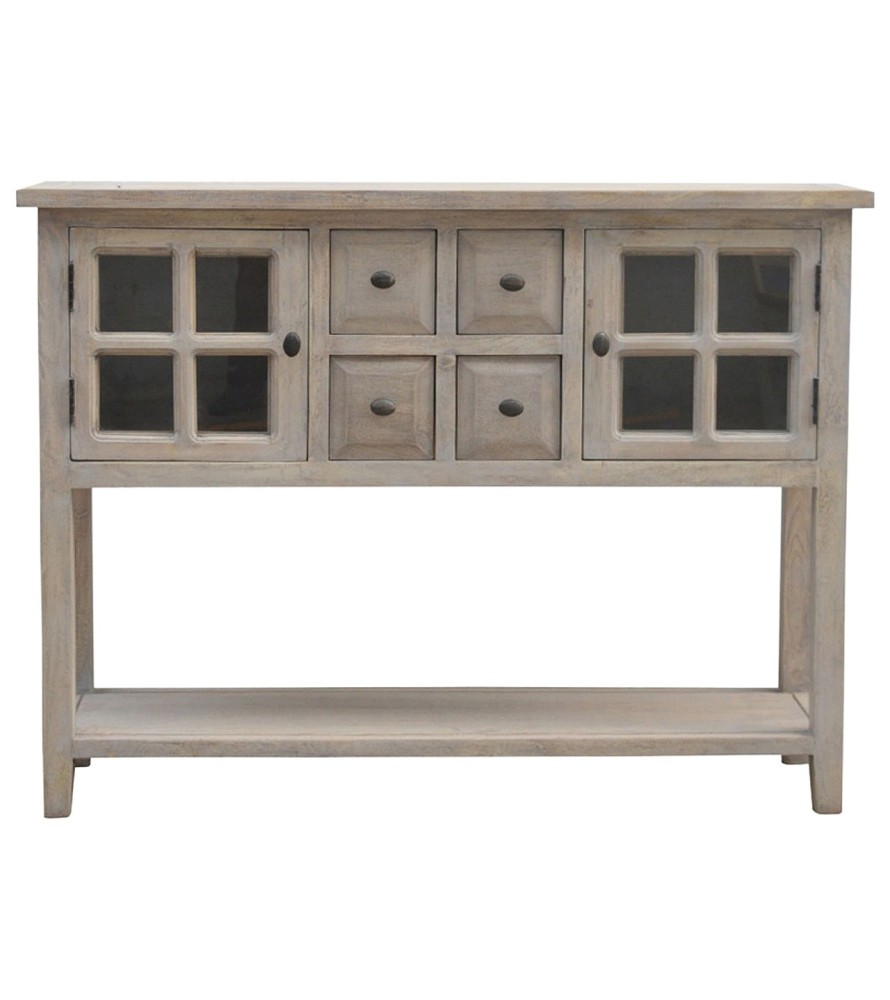 Stone Wash Glazed Console