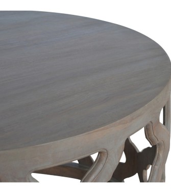 Tabouret ajouré grand format gris délavé