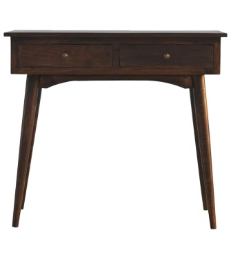 2 Drawer Walnut Hallway Console