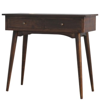 2 Drawer Walnut Hallway Console