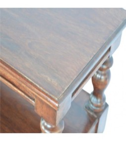 Solid Wood Turned Leg Console Table