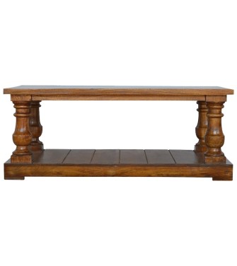 Square Turned Country Coffee Table