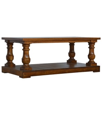 Square Turned Country Coffee Table