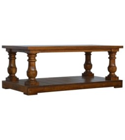 Square Turned Country Coffee Table