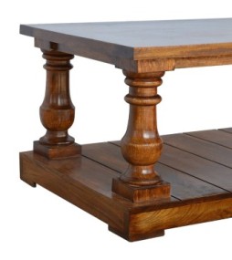 Square Turned Country Coffee Table