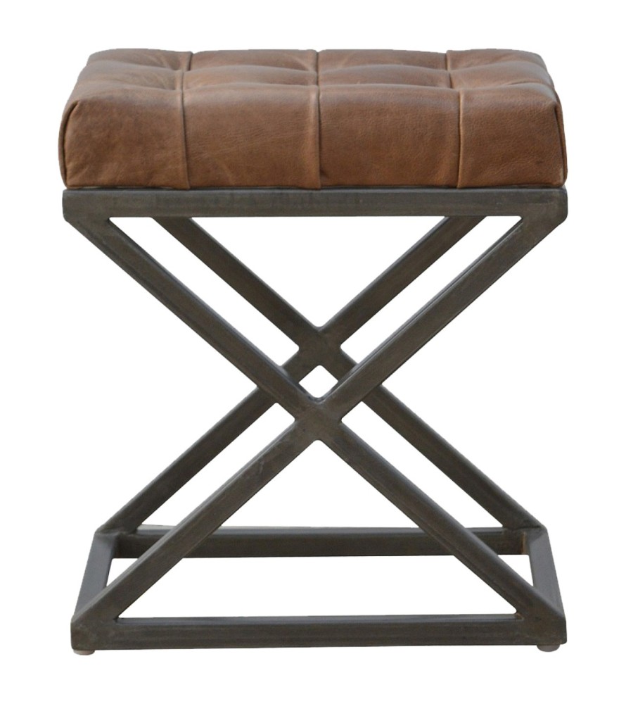 Industrial Cross Metal Coffee Table