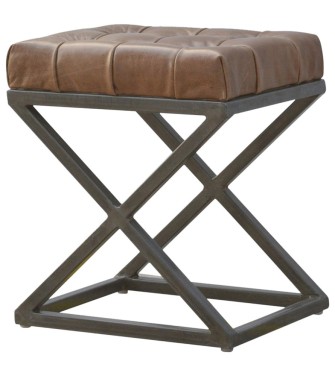 Industrial Cross Metal Coffee Table