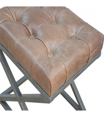 Industrial Cross Metal Coffee Table