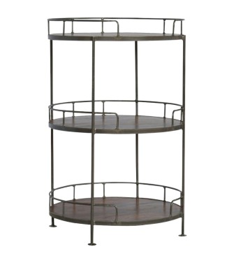 Industrial Round Butler Tray Table
