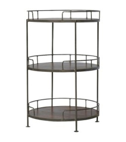 Industrial Round Butler Tray Table