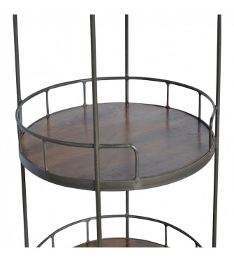 Industrial Round Butler Tray Table