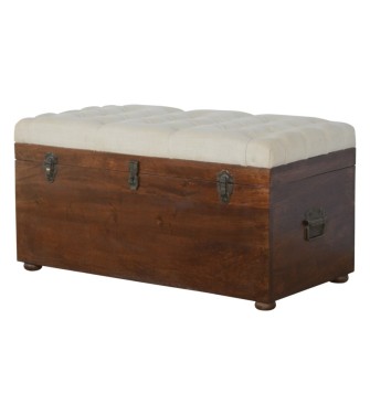 White Linen Storage Trunk