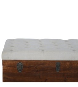 White Linen Storage Trunk