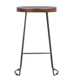 Tabouret de bar industriel massif