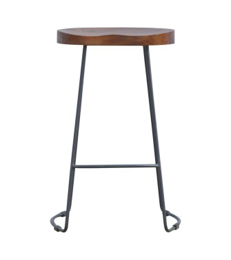 Tabouret de bar industriel massif