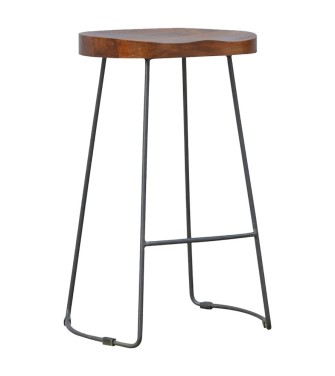Tabouret de bar industriel massif