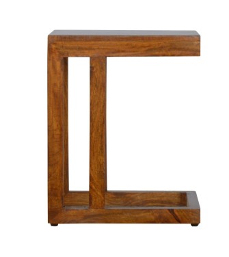 Chestnut Finish One-sided End Table