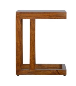 Chestnut Finish One-sided End Table