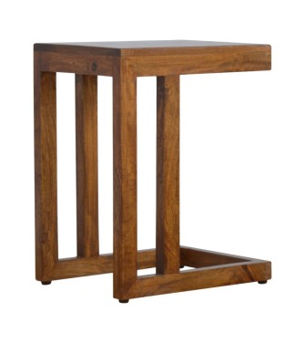 Chestnut Finish One-sided End Table