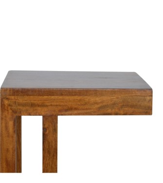 Chestnut Finish One-sided End Table
