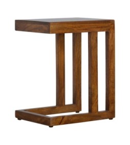 Chestnut Finish One-sided End Table