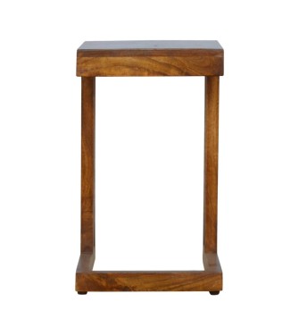 Chestnut Finish One-sided End Table