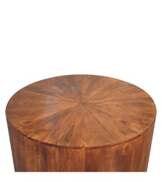 Chestnut Round Wooden Coffee Table